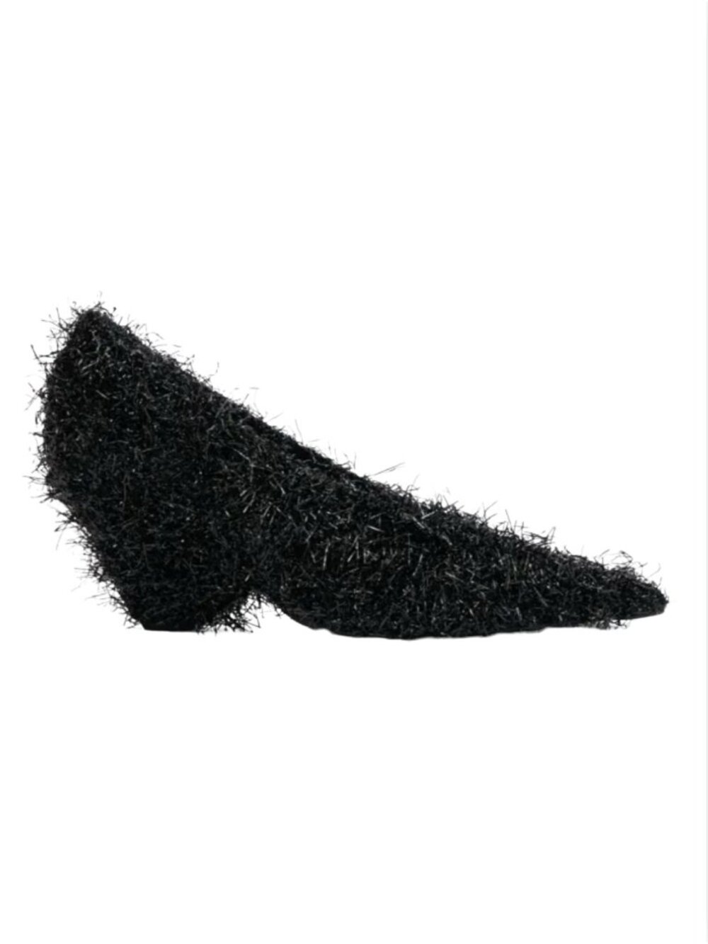 CAMILLA & MARC Adara Black Tinsel Pump Heels GUC $750 Sz 40